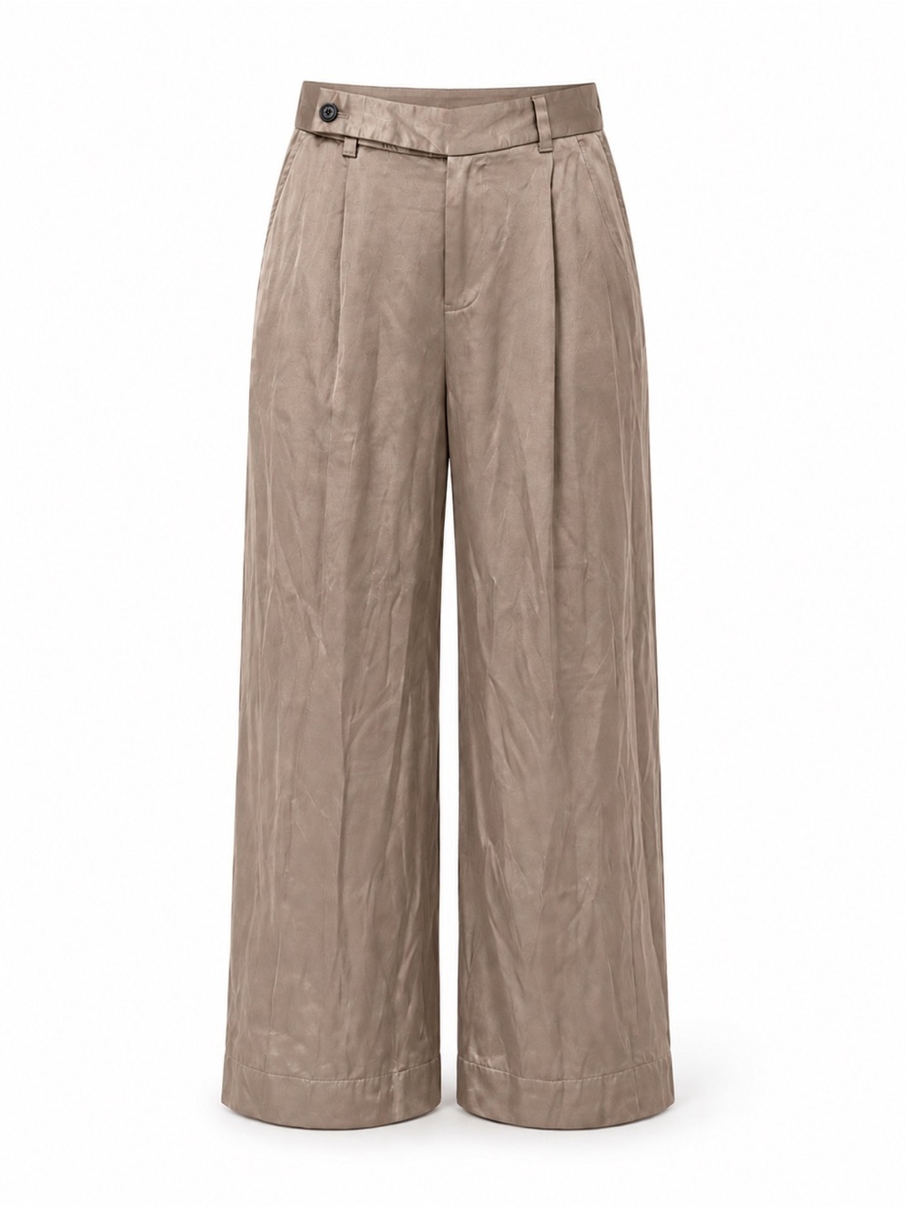 Madewell shiny brown wide leg pants, size 00